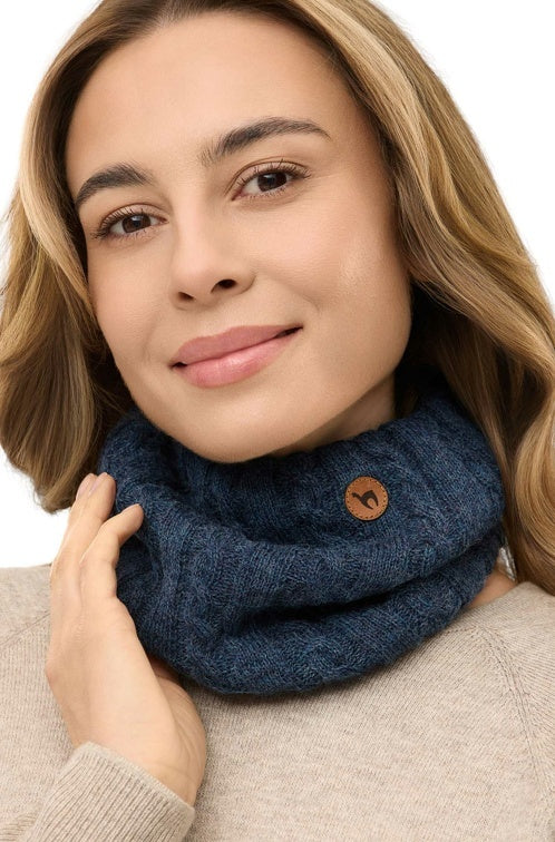 Alpaka Loopschal Suave Blau