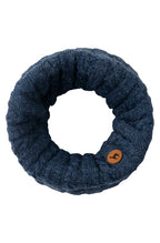 Alpaka Loopschal Suave Blau Detail