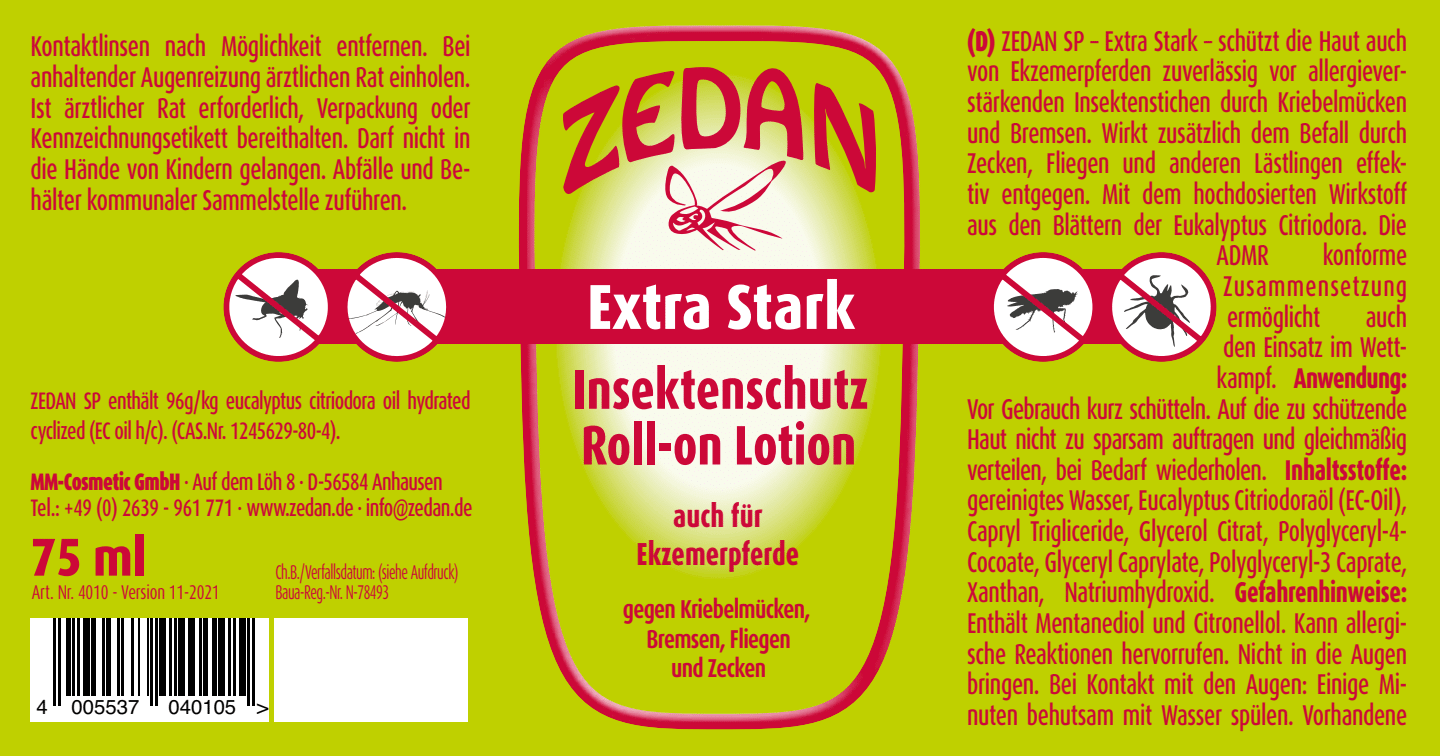 ZEDAN® SP - Extra Stark - Insektenschutz Roll-on Lotion