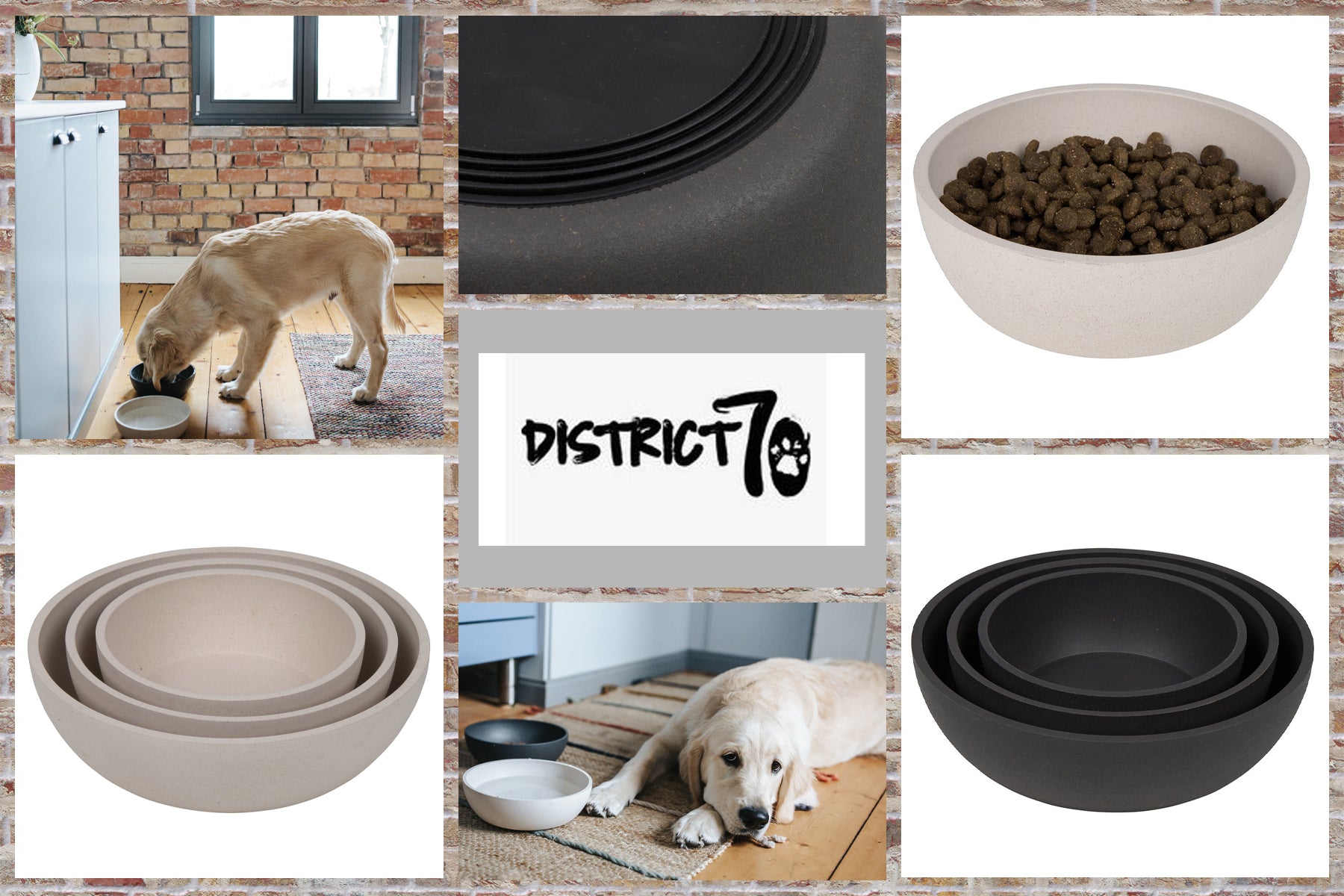 District 70 Hundenapf Bamboo