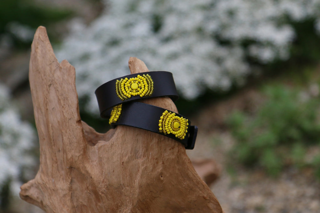 TKC Lederarmband mit Perlen