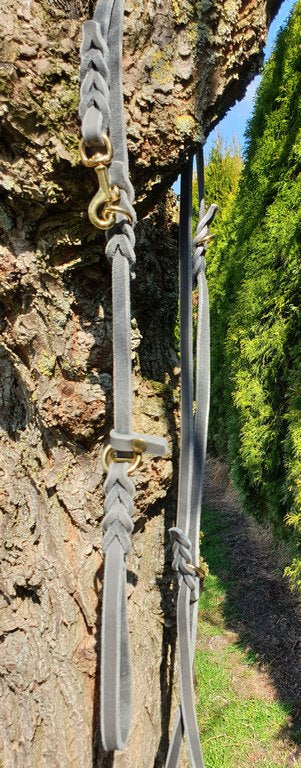 Retriever-Leine aus Softleder 280 cm mit Messing