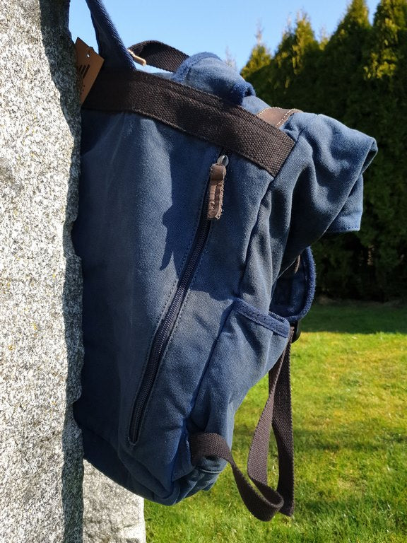 Vintage Aviator Backpack Blue Edition