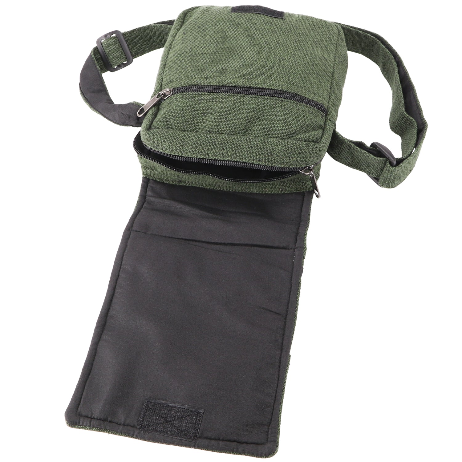 Kleine Schultertasche Sonne Grün