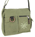Schultertasche Sonne Grün
