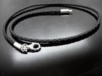 Vegane Flechtlederkette mit 925er Silber