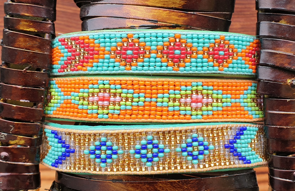 Perlen Leder Armband