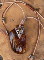 Unikat Kette II mit Bernstein