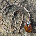 Unikat Kette II mit Bernstein