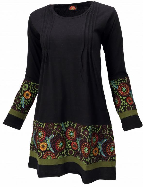 Minikleid Tunika Baumwolle