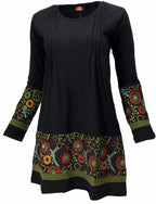 Minikleid Tunika Baumwolle