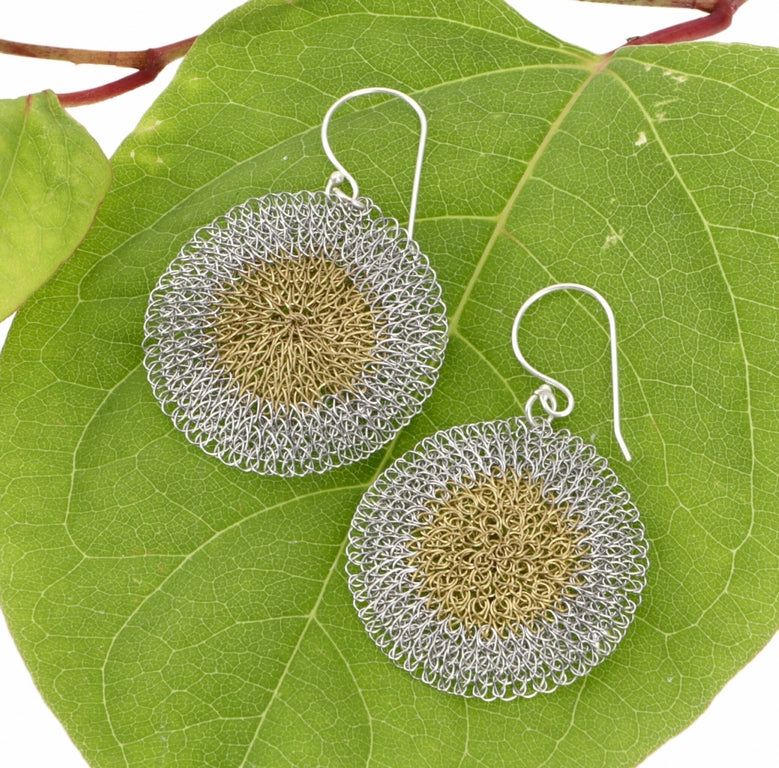Boho Ohrringe Flechtdraht