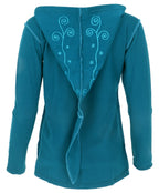 Jacke mit Zipfelkapuze bestickt