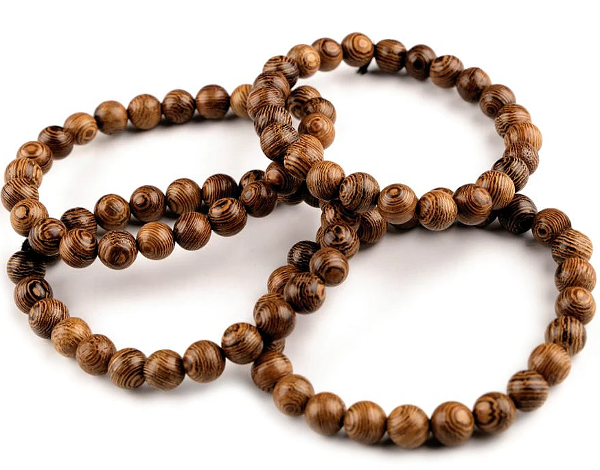 Armband  8mm Holzkugeln