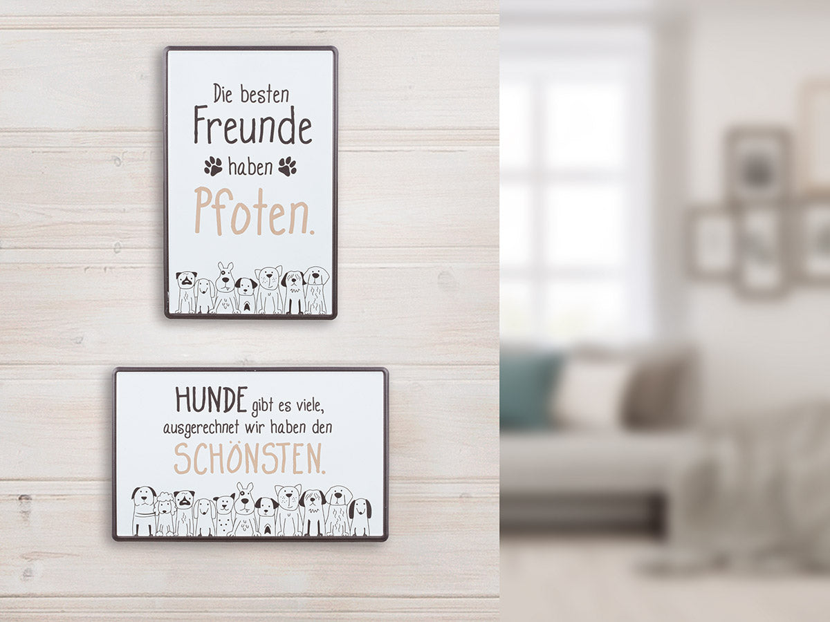 Schmunzelschilder Hundebande