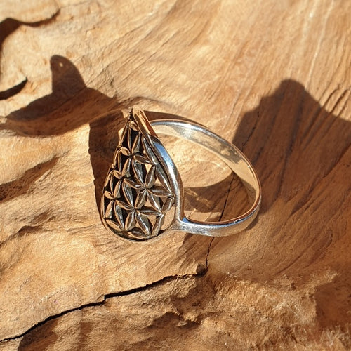 Blume des Lebens 925 Ring