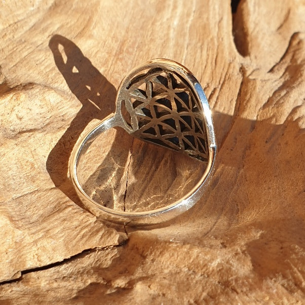 Blume des Lebens 925 Ring
