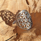 Blume des Lebens 925 Ring
