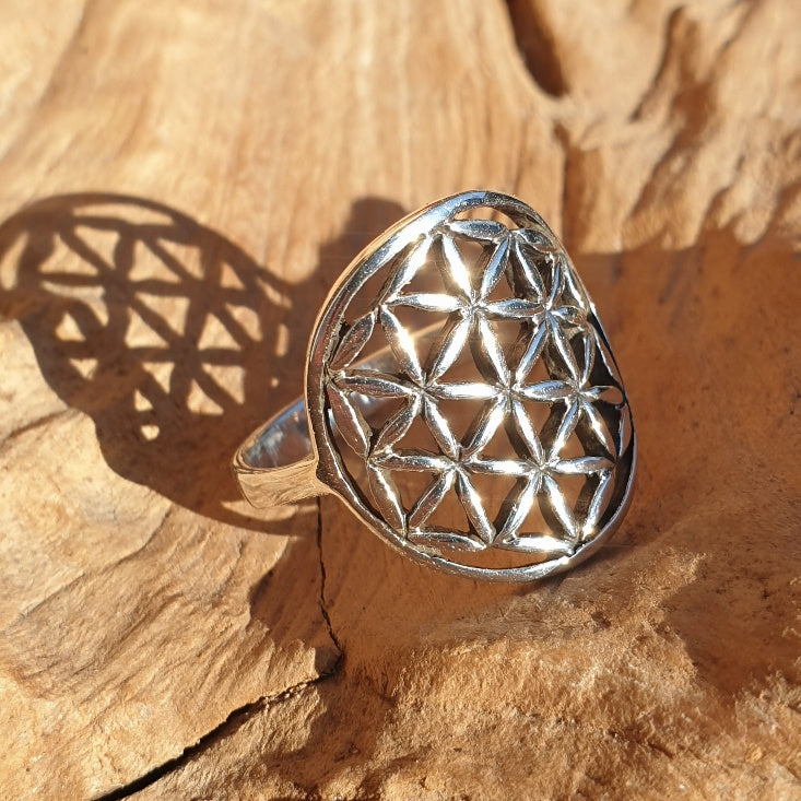 Blume des Lebens 925 Ring