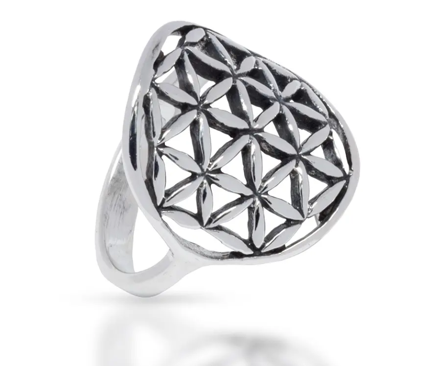 Blume des Lebens 925 Ring