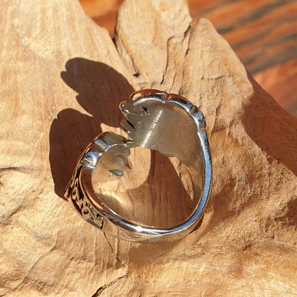 Tatze Ring Edelstahl