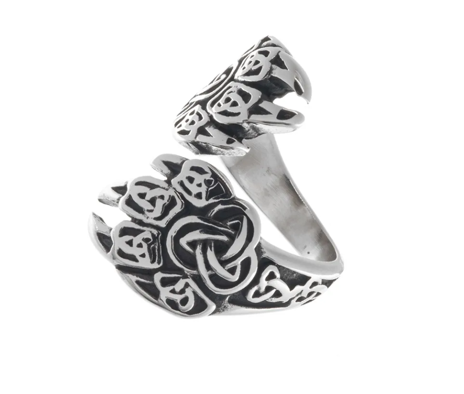 Tatze Ring Edelstahl
