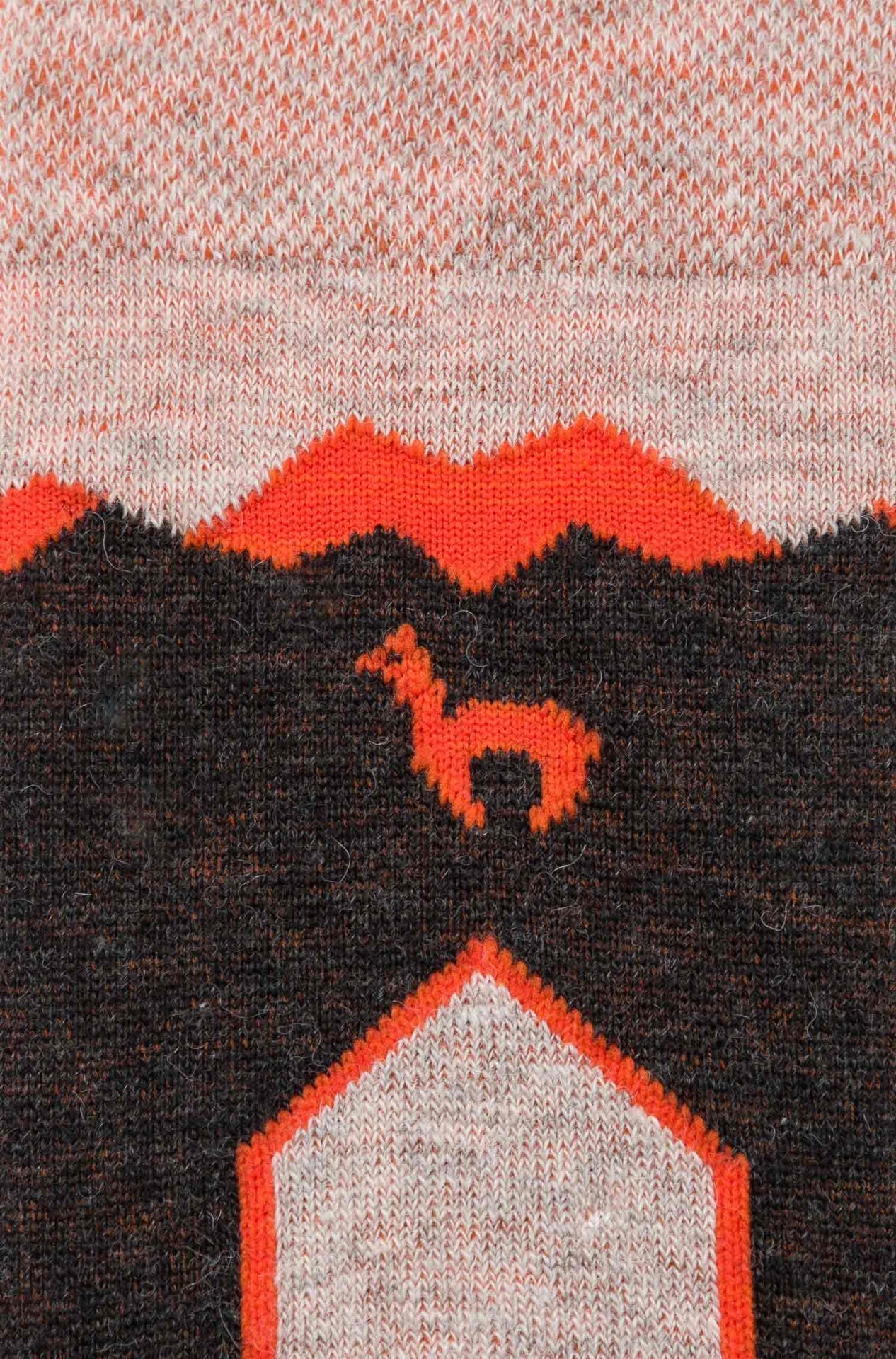 Alpaka Premium Wandersocken Orange
