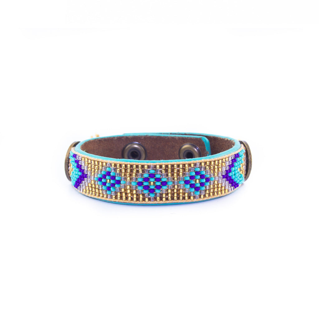 Perlen Leder Armband