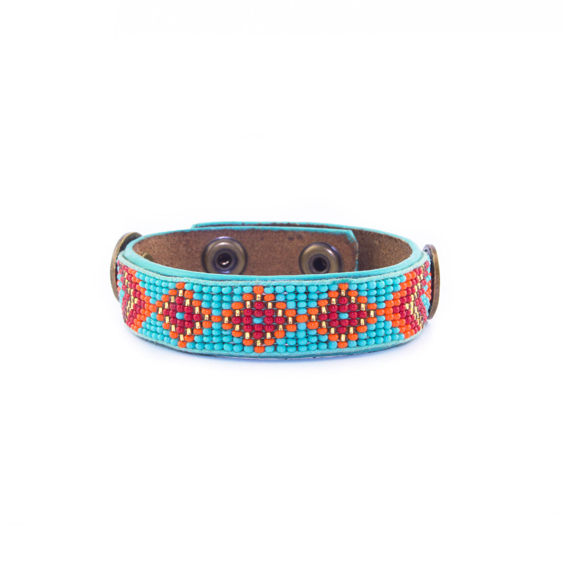Perlen Leder Armband
