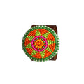 Perlen-Leder-Zier-Button