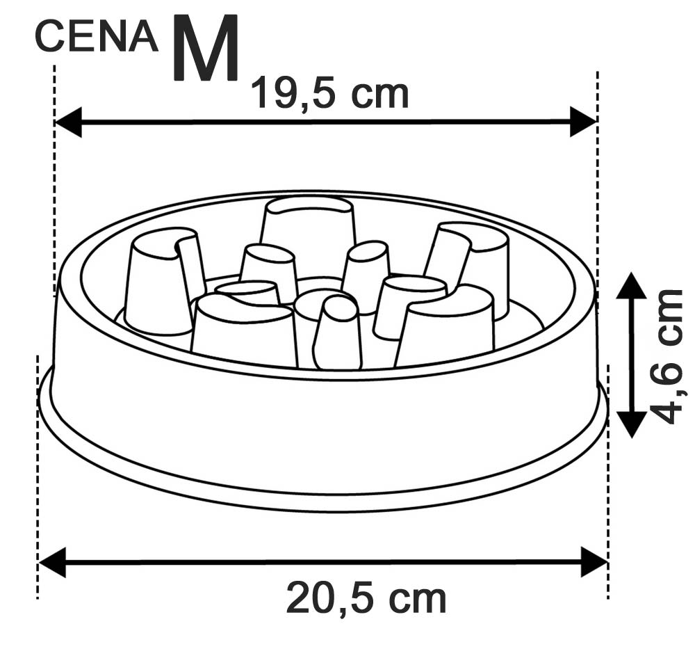 CENA Keramik Anti-Schling-Napf M