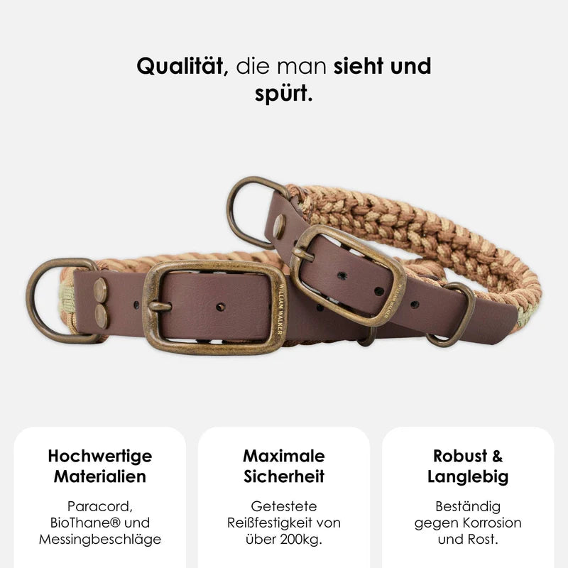 Paracord BioThane® Halsband Shire