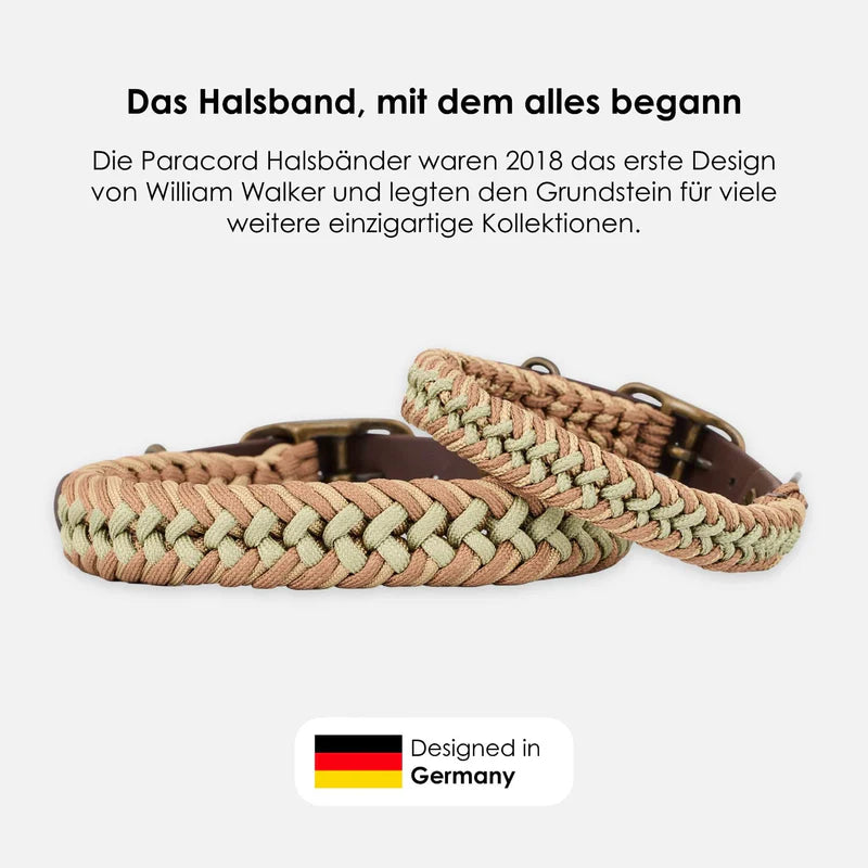 Paracord BioThane® Halsband Shire
