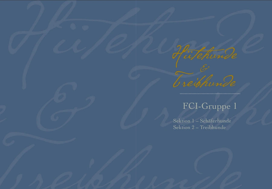 Beispielseite im Buch: Deckblatt zur FCI-Gruppe 1 - Hütehunde & Treibhunde
