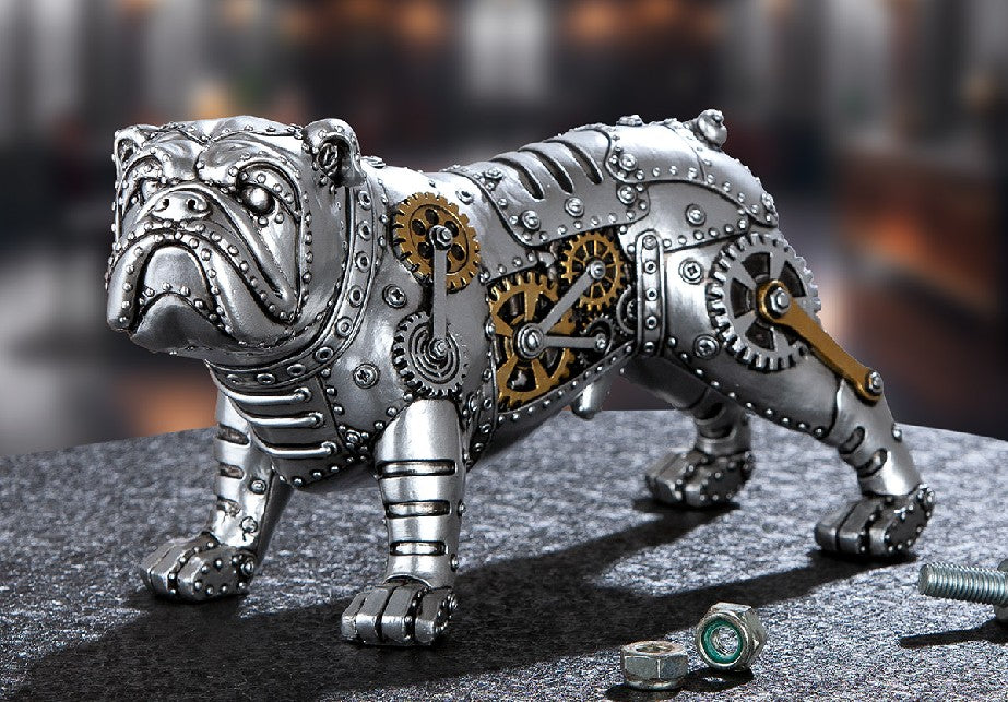 Steampunk Bulldogge Skulptur
