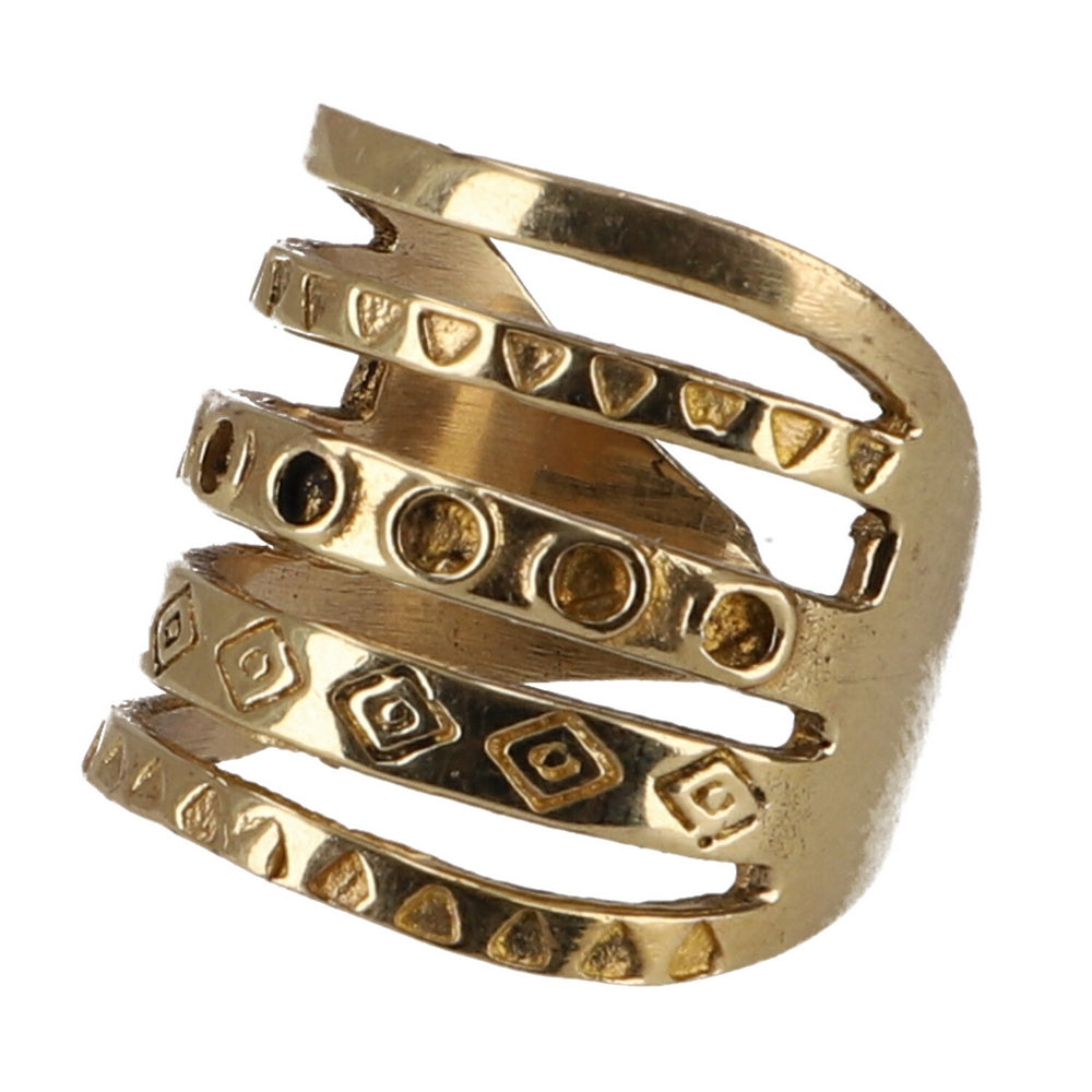Messingring 5-fach Bandring
