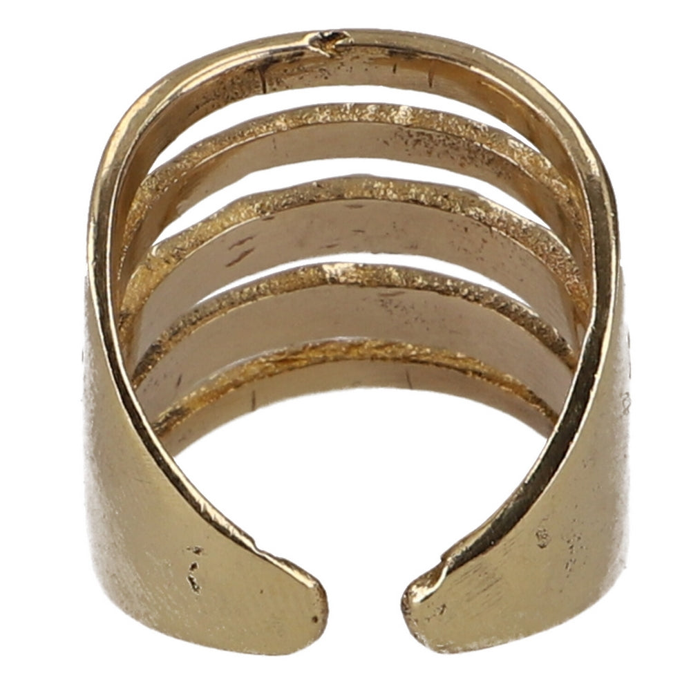 Messingring 5-fach Bandring