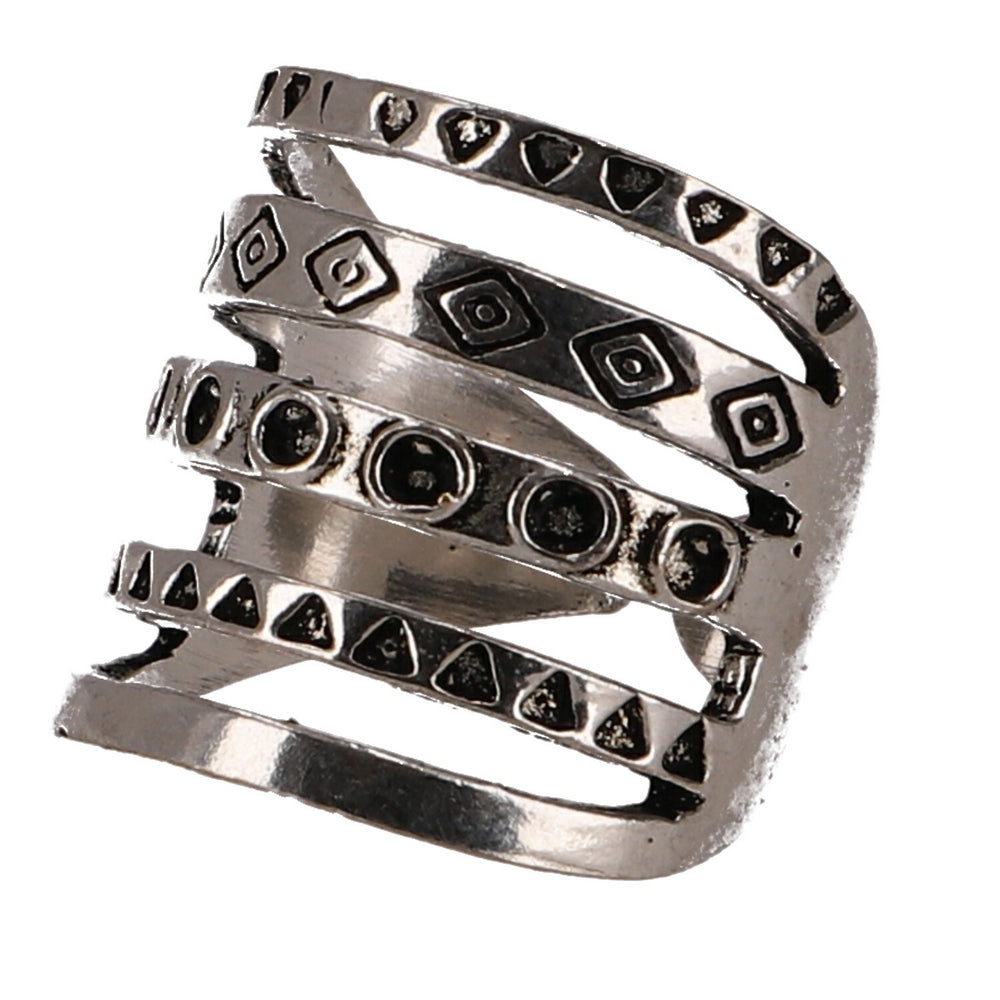 Messingring 5-fach Bandring