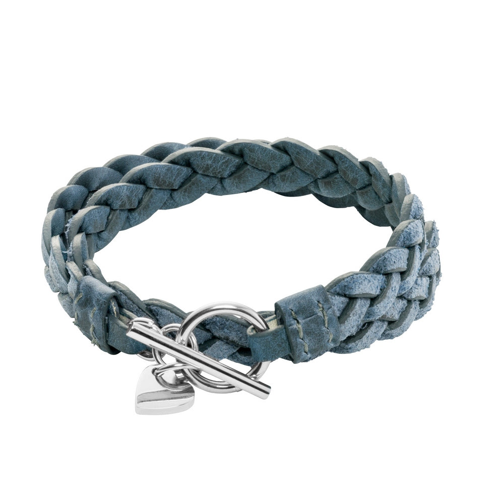 Gewickeltes Flechtlederarmband