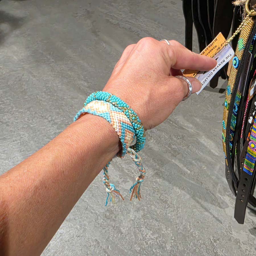 Makramee Fuß- und Armkettchen variabel