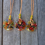 Millefiori Lederkette