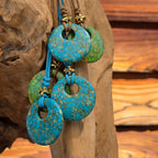 Mosaik Donut lange Kette
