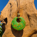 Mosaik Donut lange Kette