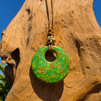 Mosaik Donut lange Kette