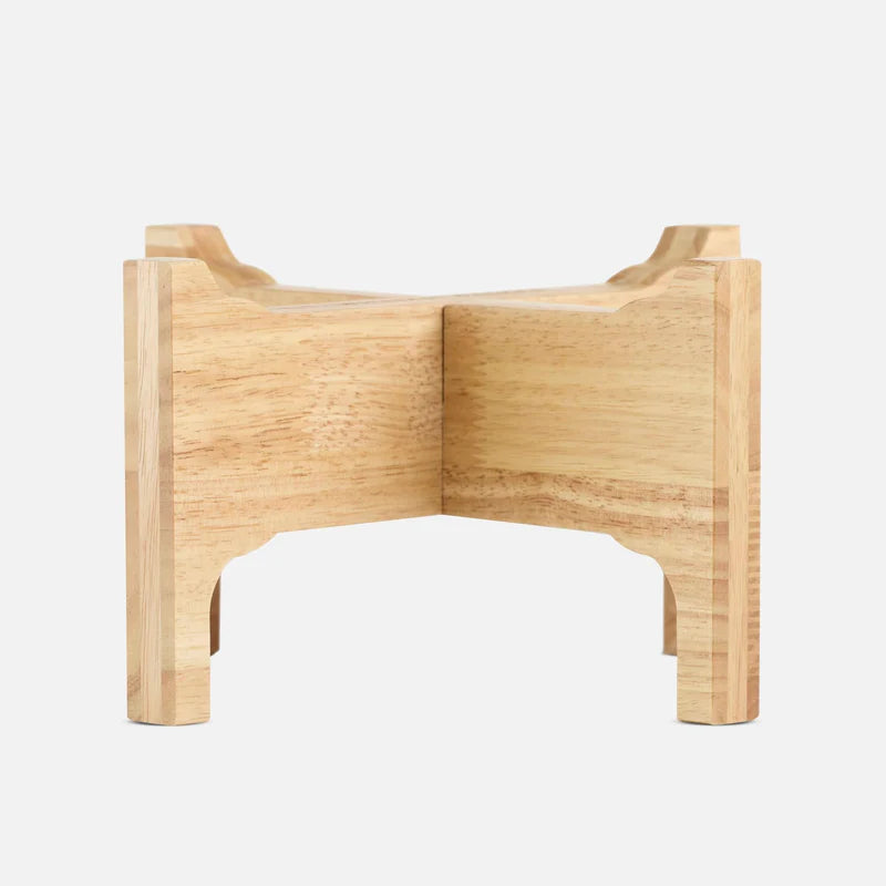 Reverse Hundenapf Holz & Keramik
