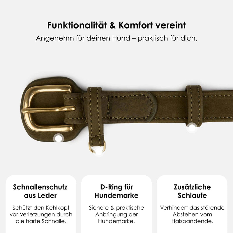 Heritage Nubukleder Halsband