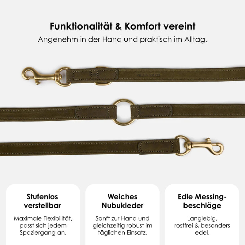 Heritage Nubukleder Leine 2,5 m