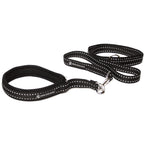Zugstopphalsband Schwarz/Reflex 20 mm