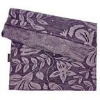 Bio-Baumwoll- Loop in Mauve Floral umgeschlagen