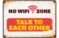 Blechschild "No WiFi Zone"